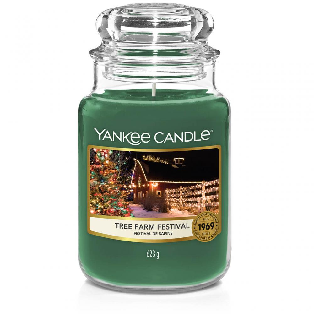 Yankee Candle 623g - Tree Farm Festival - Housewarmer Duftkerze großes Glas